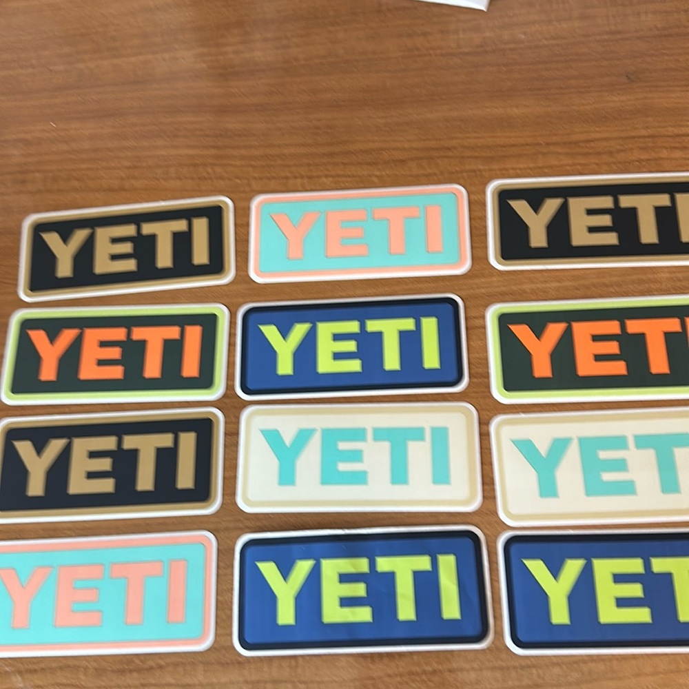 12 Yeti Sticker bundle